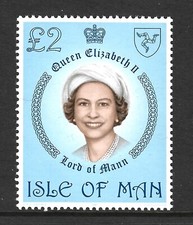 Isle of Man Scott 200 Great Britain QE II Issued 1981 Granite Paper
