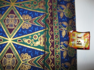 INDONESIA, SARONG OR FABRIC, LONG, BLUE , PURPLE, GREEN INDONESIA, SARONG OR FABRIC, LONG, BLUE , PURPLE, GREEN