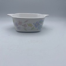 Vintage Corning Casserole Dish Pastel Bouquet...