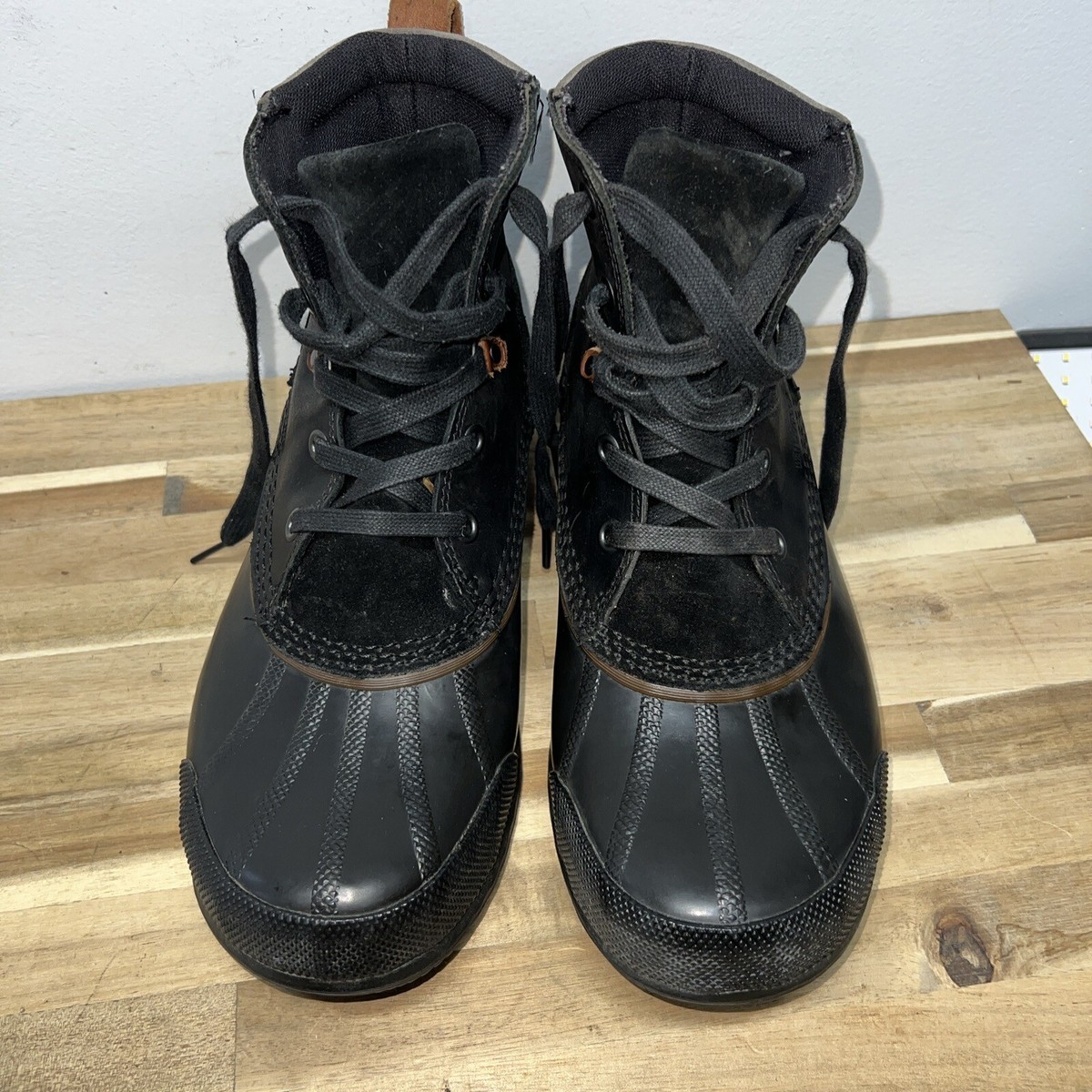 Sorel Ankeny Black and Brown Lace-Up Waterproof Men\'s Ankle Boots Size 9 SOREL main image 4