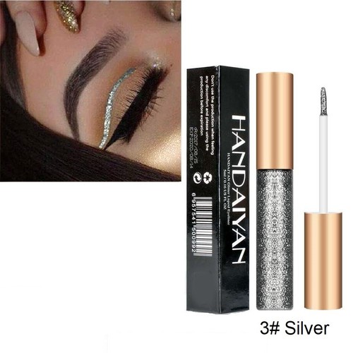 Long Lasting Sparkling Liquid Eyeliner Glitter Metallic Party Make Up Eye Liner - Picture 15 of 22