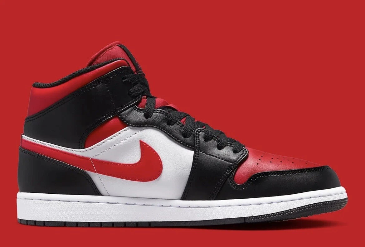 Jordan one mid bred toe sale