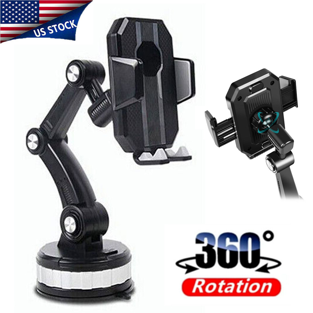 360° Universal Car Phone Mount for Dashboard or Windshield - US Shipping