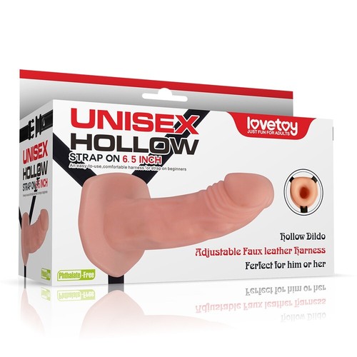 Unisex Hollow Male Strap On Dildo Dong Penis Extension PPA Cock Extender - Picture 10 of 10