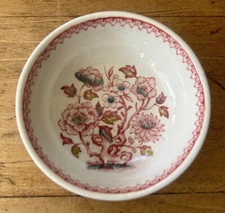 VINTAGE DORSET ENGLAND WOOD & SONS BURSLEM BUTTER PAT Small 3" ROUND  PIN Dish~