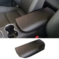 For Toyota Venza 2021-2024 Black Leather Console Storage Armrest Box Panel Cover