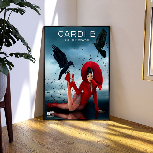 Cardi B Am I The Drama New Album Cover Art Home Decor Poster | eBay