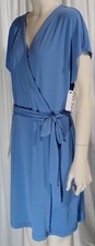 Nine West Women's Blue Dress Short Sleeve Size XL NWT