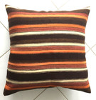 Kelim Kissen Alte Anatolien Handgewebt Nomaden Braun Old Pillow Cushion Almohada