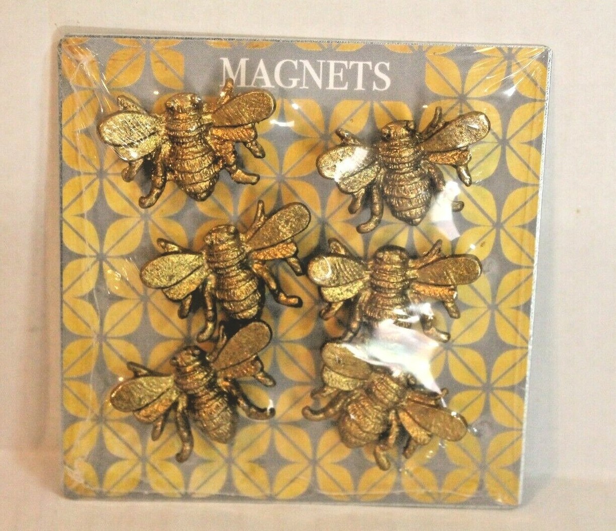 Set of 6 Pewter Metal Gold 1