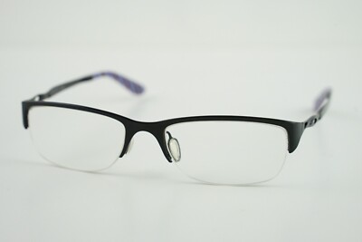 Oakley OX5074 0151 Glossy Black Half Rim Eyeglasses 51-17 141 New Case Pouch OX5074-0151 Oakley Chainring Polished Black Eye glasses  main image 4