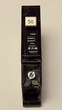 EATON CUTLER HAMMER CHF150 Single Pole 50 AMP Type CH Circuit Breaker