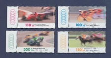 GERMANY - scott 3844-3847 - MNH - horse, motorcycle, bicycle, Formula One --c