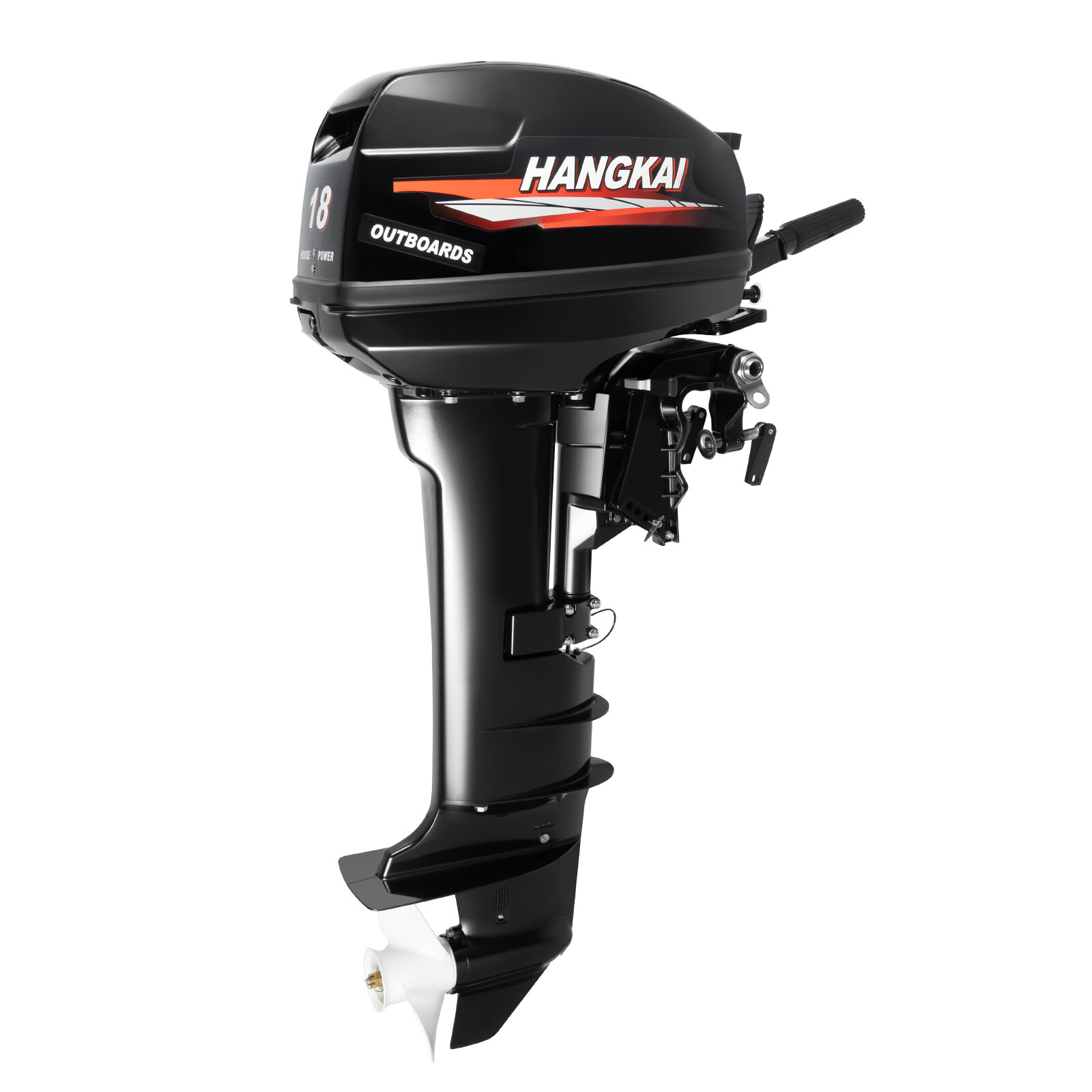 2 Stroke 18HP Outboard Motor Boat Engine w/ Water Cooling CDI 246CC Long Shaft
