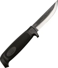 Marttiini Condor Timberjack 3 3/4" Carbon Black Rubberized Fixed Knife 578013