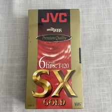 JVC T-120 SX Gold VHS SX 120 Blank Tape NEW SEALED