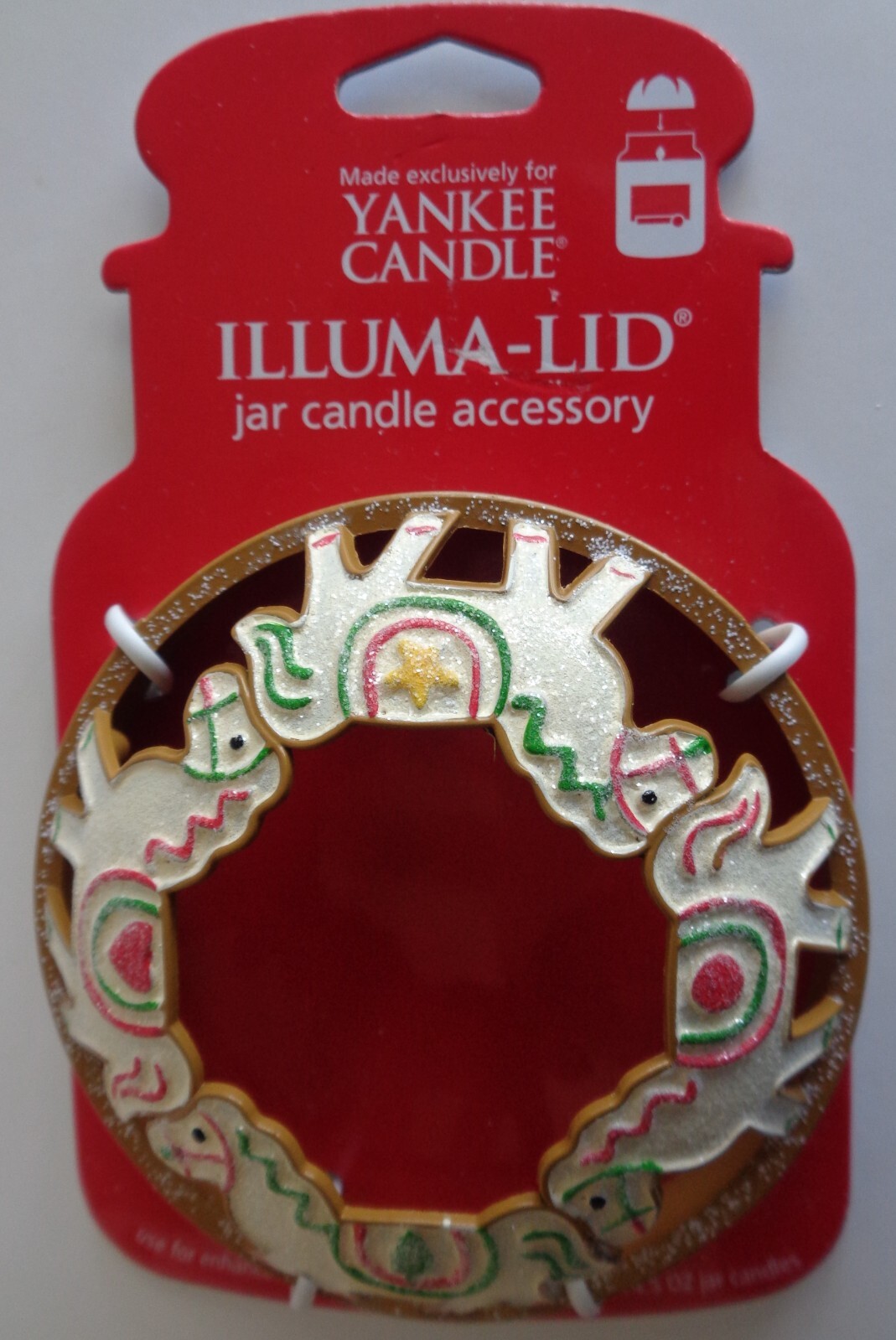 Yankee Candle Illuma Lid Topper & Candle Jar Holder Cream Colored
