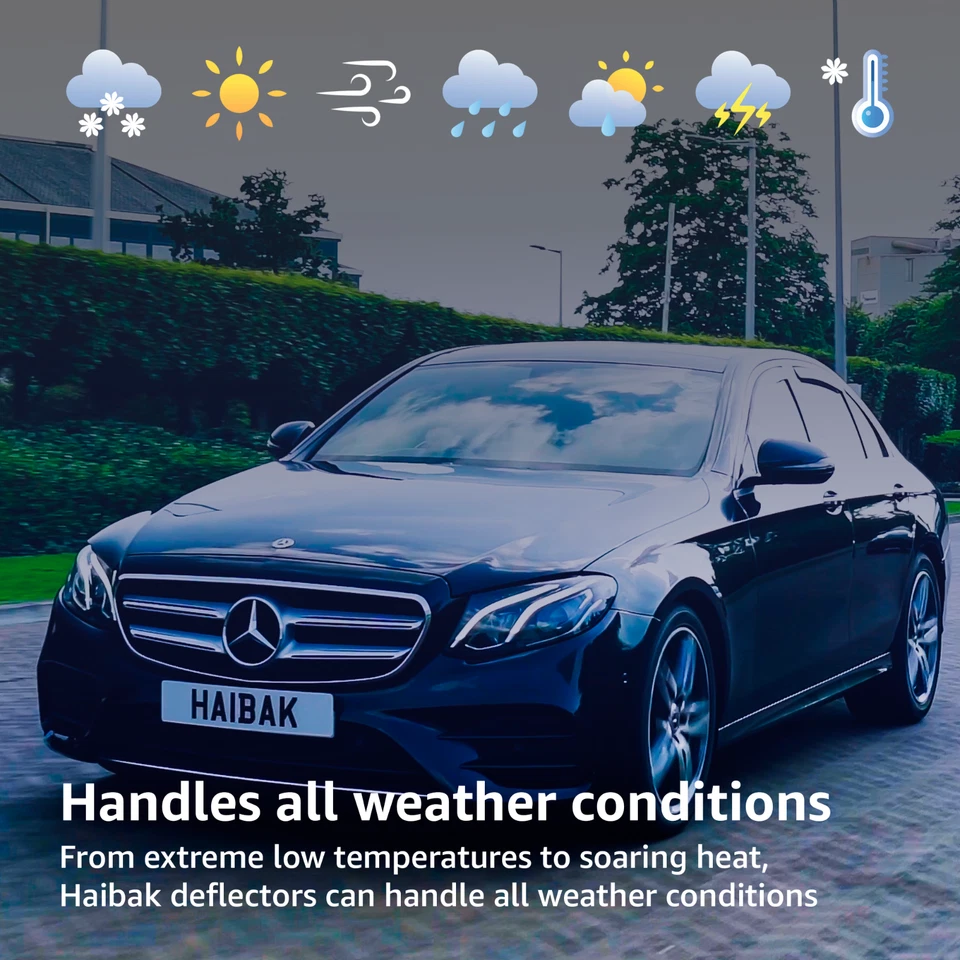 Deflectores de viento tintados Vauxhall Insignia MK2 4/5 puertas 2009/2017 4 piezas Haibak - Imagen 3 de 4