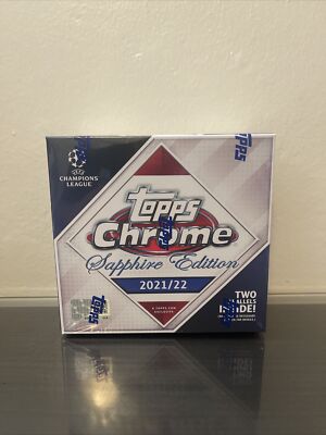 2021-2022 Topps UCL Champions League Chrome Sapphire Edition Box NEW SEALED UEFA