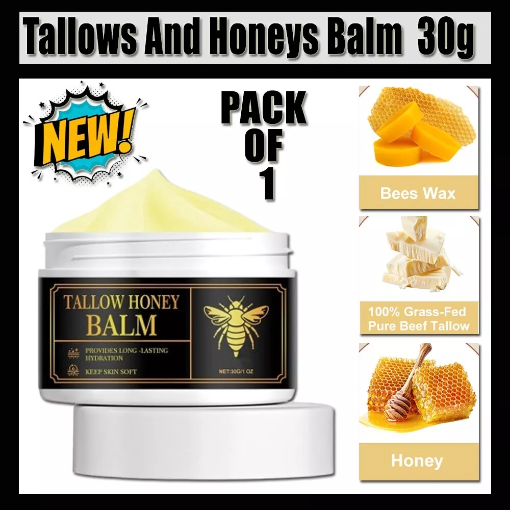 Beef Tallow for Face, Tallow Face Moisturizer 30G Organic Whipped Grass Fed USA