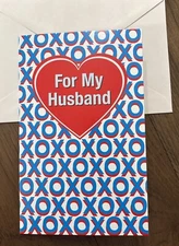 Birthday For My Husband XOXO Love Of My Life 5”x7.75" Stockwell Greeting Card