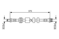 Flexible Bremsleitung Volvo P. S60/S80/V60/V70/XC70 06- Le/Pr