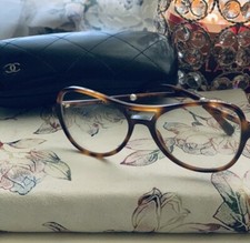 authentic pearl Chanel eye wear