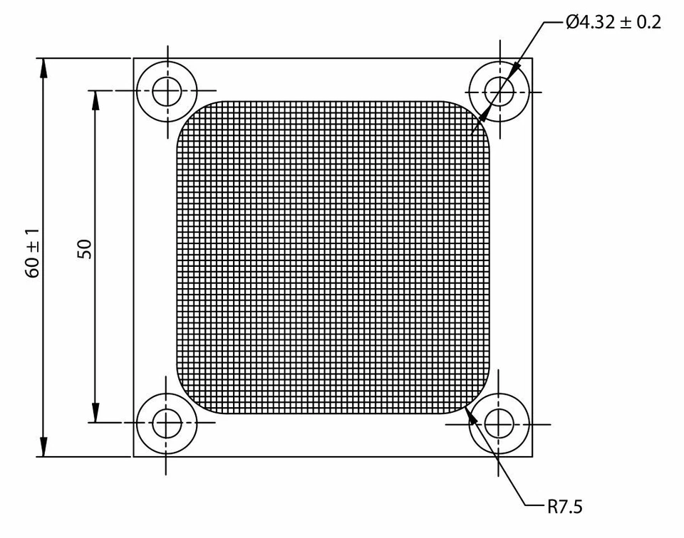 Qty 25: 60mm Silver Fan - Finger Guard / Filter  Qualtek 06250-M NEW - Image 4 of 4