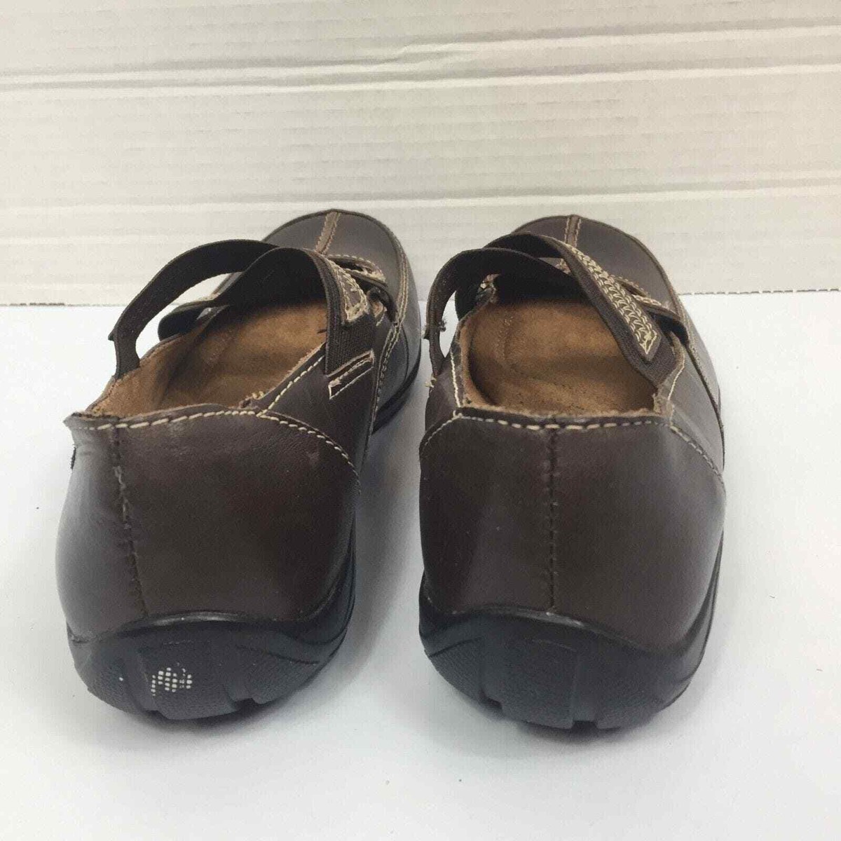 (取寄) ナチュラライザー レディース  Naturalizer women Gana Brown Faux Leather Naturalizer Womens Size 6 M Brown Leather Slip On Flats Cross