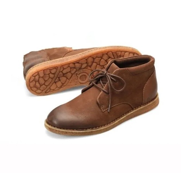 Men's Born Sampson Chukka Boots Nubuck Leather Hand Stitched 11M Brown EUC  $110 | eBay