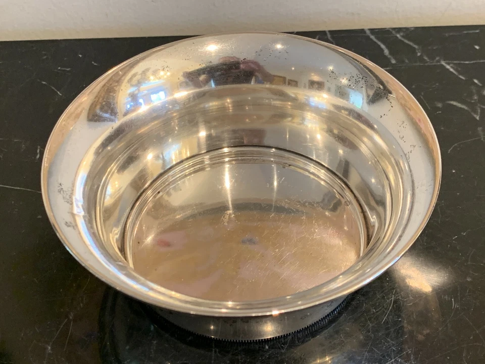 丹麦 Grann & Laglye 纯银碗 带 Assayer's Johannes Siggaard Mark — 第 2/4 张图片