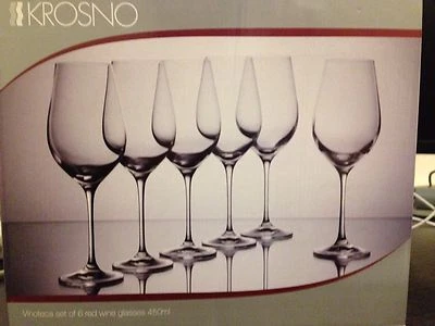 Krosno Vinoteca Red Wine Glasses X6 Dinnerware Gumtree