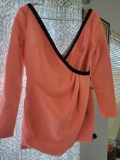 NEW! VINTAGE RETRO One Of A Kind Altaf Maaneshia Cocktail Dress Size 2 Coral