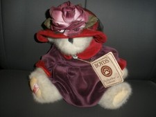 2004 Boyd's Bear MS. ROUGE CHAPEAU a Red Hat Society Lady Teddy Bear P66 