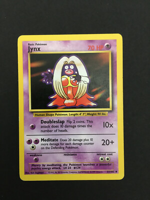 Pokemon Jynx 31/102 - Base Set - Excellent - Uncommon - All Cards
