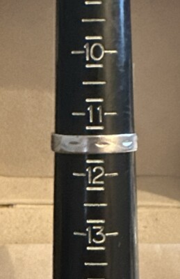 WUNDERSCHÖNER BANDRING 5 MM STERLINGSILBER 925 GRÖSSE 11,5