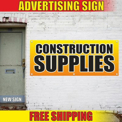 Construction Supplies Advertising Banner Vinyl Mesh Decal Sign