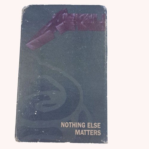 Metallica Nothing Else Matters Enter Sandman Live Single Cassette Tape 1992 Rare