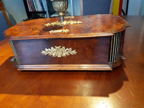 Raro reloj de juego Symphonion para árbol de Navidad alrededor de 1900 - Imagen 4 de 12