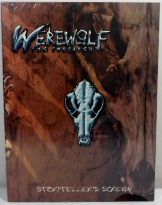 WHITE WOLF GAMES WEREWOLF THE FORSAKEN RPG STORYTELLER's SCREEN HARDCOVER SEALED