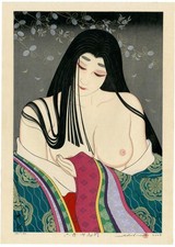 Taki Shusui Orig Extra Large Woodblock Print - Lady Rokujo from Tale of Genji