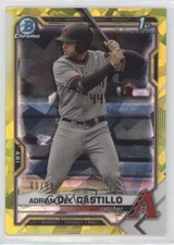 2021 Bowman Chrome Draft Sapphire Yellow 89/99 Adrian Del Castillo #BDC-108 0i87