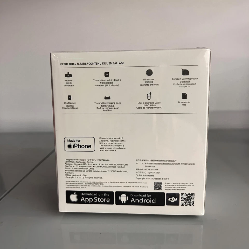 DJI Mic Mini Wireless Microphone 1 TX + 1 RX Wireless Receiver for Mobile Phones - Image 3 of 4