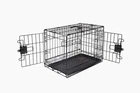 XS Metal Dog Crate/Cage with Tray, Durable and Foldable Dog Cage
