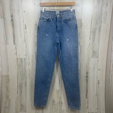 BDG Urban Outfitters Mom Jeans High Rise size 25 Distressed Medium Wash Baggy