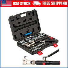 Hydraulic Flaring Tool Kits 45° Double Flaring Tools Brake Repair for 3/16"-1/2"