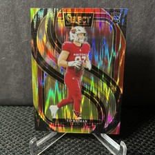 2024 Panini Select - Premier Level Tip Reiman #196 Red & Yellow Shock Prizm (RC)