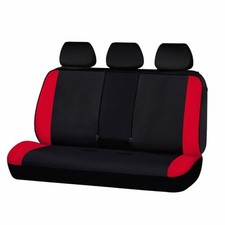 Rear Bench car seat Covers car seat Protectors Split Neoprene Red  Black