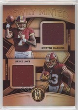 2019 Gold Standard Newly Minted Memorabilia Duals Bryce Love Dwayne Haskins 5w7