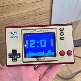 Nintendo Game & Watch Super Mario Console - Complete Beige/Red